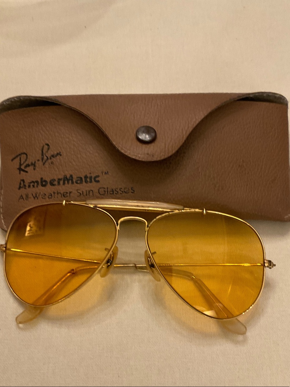 Ray-Ban classic/vintage Ambermatic All Weather Sunglasses.